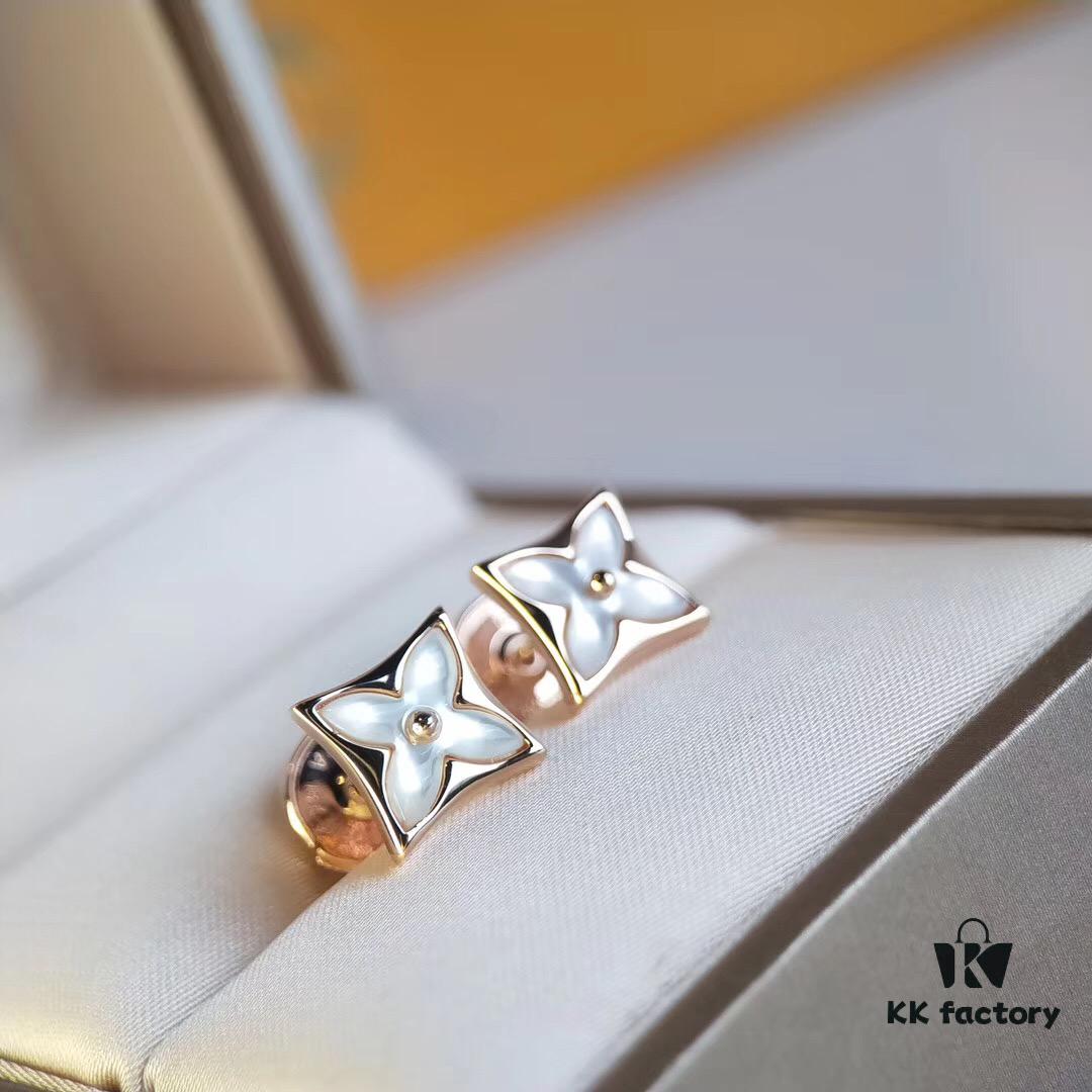 LV Elegant and Sophisticated Design with White Mother-of-Pearl Accents