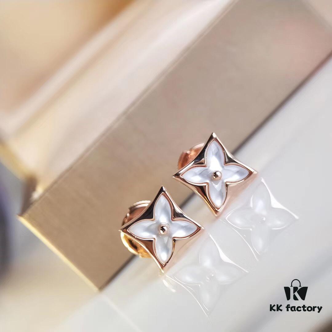 LV Elegant and Sophisticated Design with White Mother-of-Pearl Accents