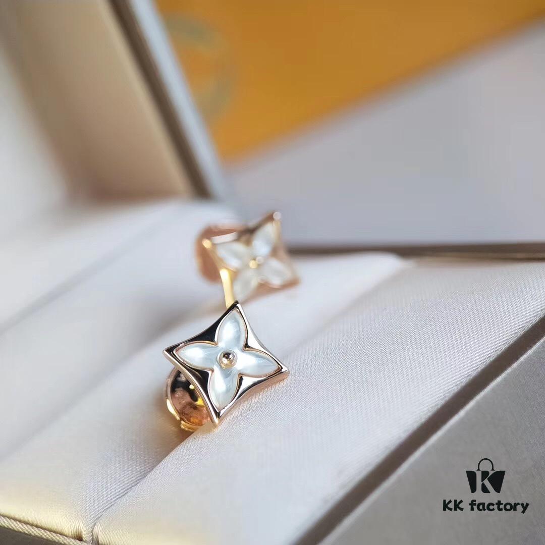 LV Elegant and Sophisticated Design with White Mother-of-Pearl Accents