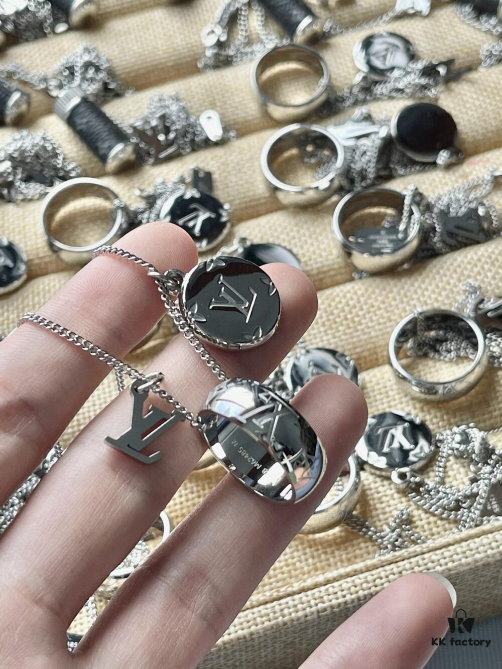 LV Ring Pendant Necklace