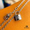 LV Charity Lockit Bracelet in Sterling Silver, Unisex Design