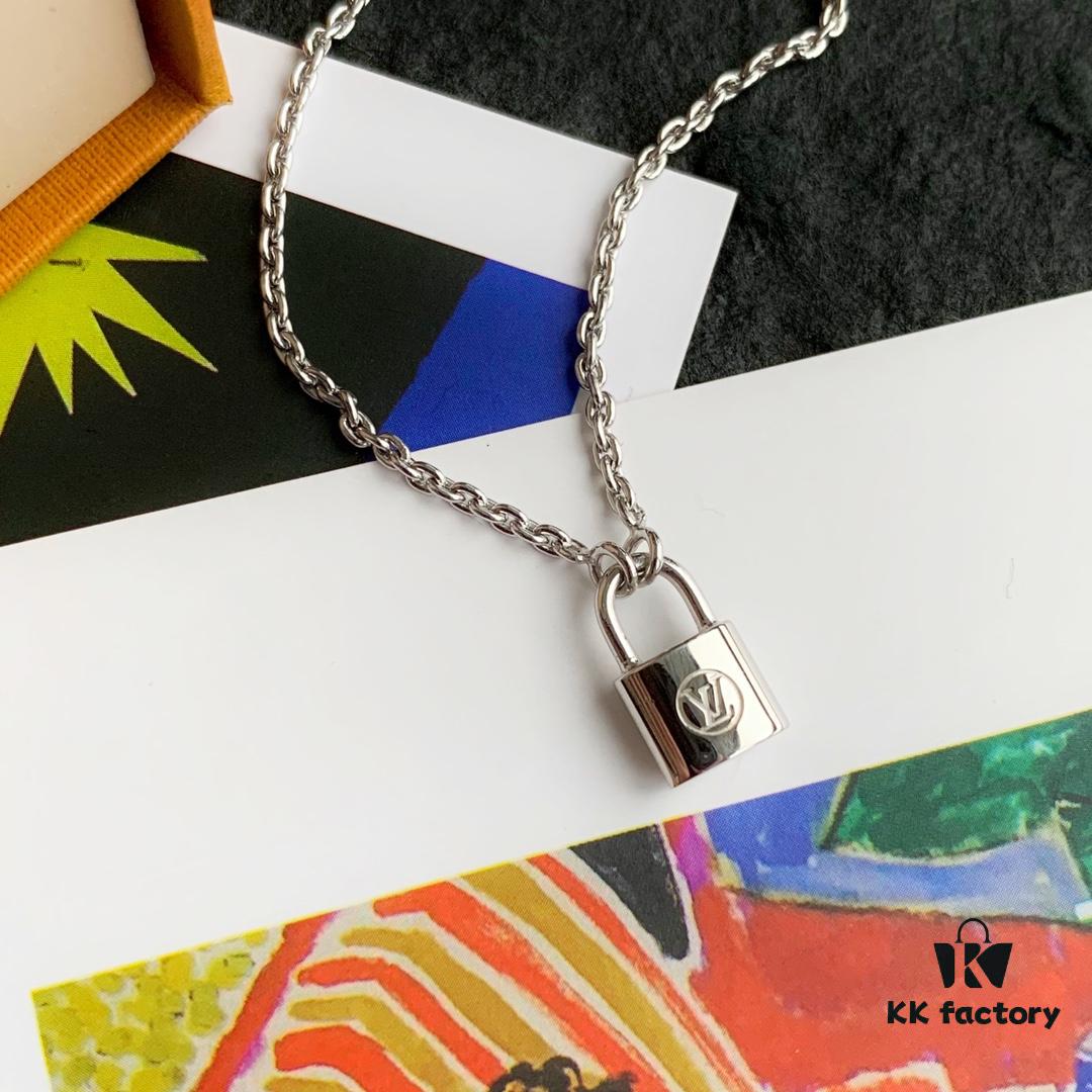 LV Charity Lockit Bracelet in Sterling Silver, Unisex Design