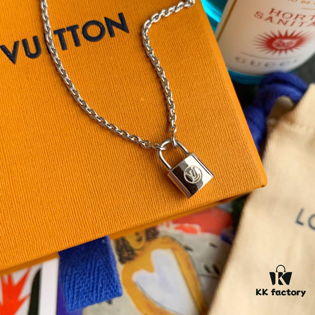 LV Charity Lockit Bracelet in Sterling Silver, Unisex Design