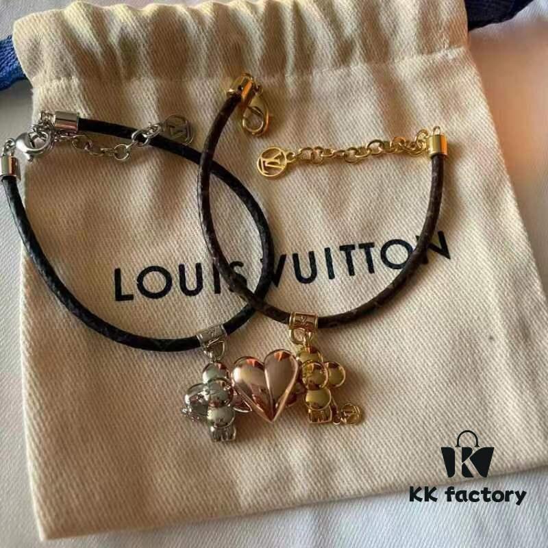 LV Bracelet New Product Qixi Couple Leather Rope Bracelet