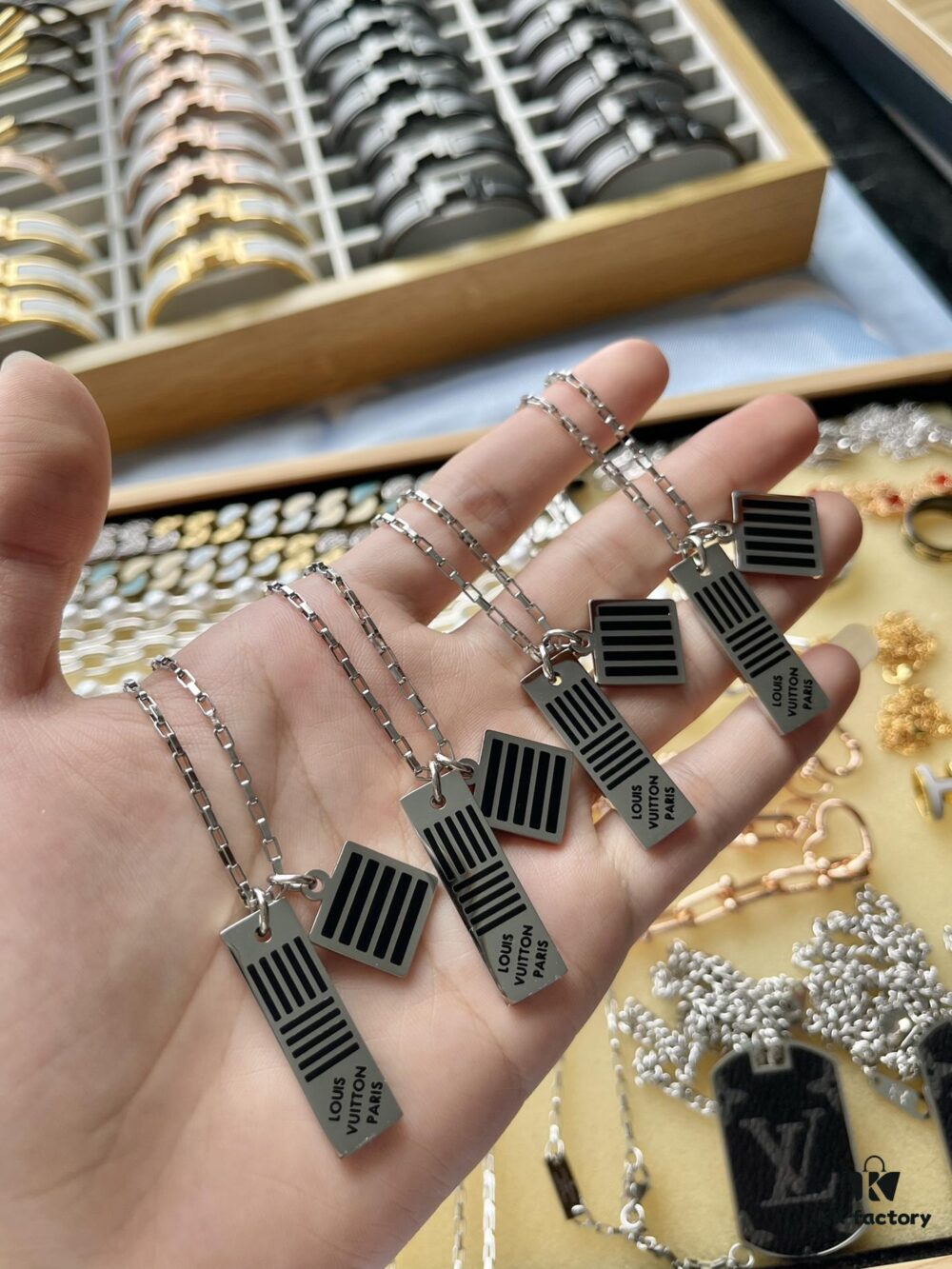 LV Double Pendant Necklace