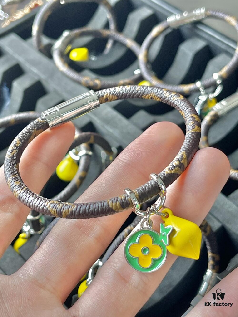 LV New Model Leather Cord Bracelet