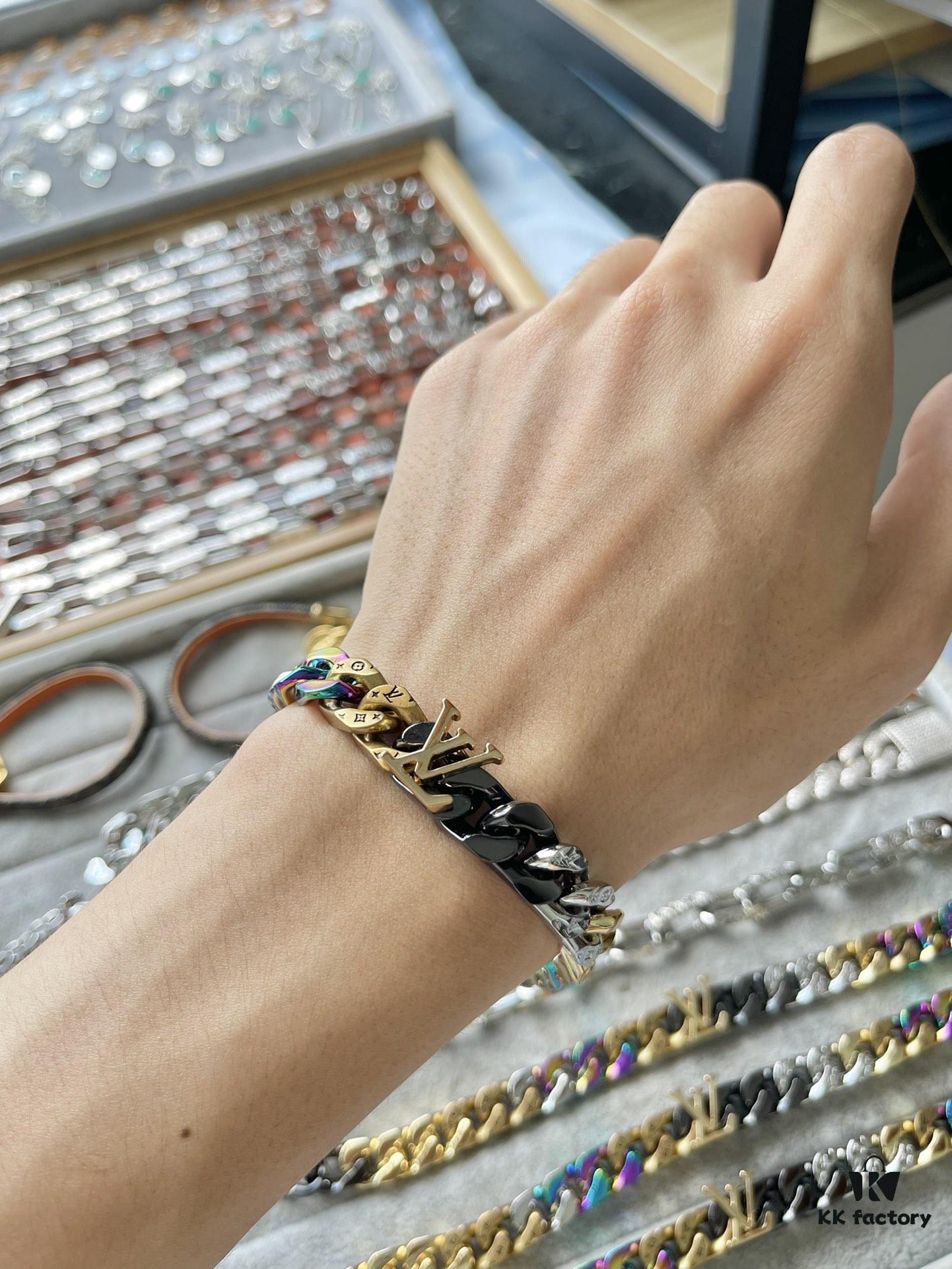 LV Logo Colorful Bracelet