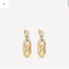 LV 2022 New Arrival Gold and Silver Dual-Tone Letter Earrings Louis Vuitton Luxury Custom Heavy Gold Plating One-to-One Craftsmanship
