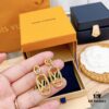 LV 2022 New Arrival Gold and Silver Dual-Tone Letter Earrings Louis Vuitton Luxury Custom Heavy Gold Plating One-to-One Craftsmanship