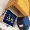 LV 2022 New Arrival Gold and Silver Dual-Tone Letter Earrings Louis Vuitton Luxury Custom Heavy Gold Plating One-to-One Craftsmanship