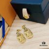 LV 2022 New Arrival Gold and Silver Dual-Tone Letter Earrings Louis Vuitton Luxury Custom Heavy Gold Plating One-to-One Craftsmanship