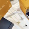 LV Louis Vuitton 2021 Bestseller ZP Out of Stock Smooth Flawless Series Pea Cross Necklace Vintage Super Stylish Look
