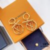 Lv Louis Vuitton 2022 Spring-Summer New Arrival Retro LV Letter OT Earrings