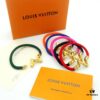 LV Braided Bracelet in Colorful Volt Play 18K Gold Bracelet with Interlocking L and V Motif