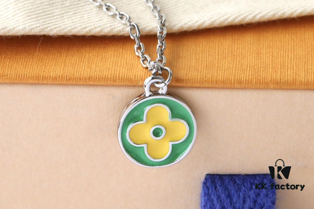 New Donkey Brand Necklace ✨ Green and Yellow Lemon Pendant with Fresh Summer Vibes