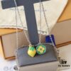 New Donkey Brand Necklace ✨ Green and Yellow Lemon Pendant with Fresh Summer Vibes
