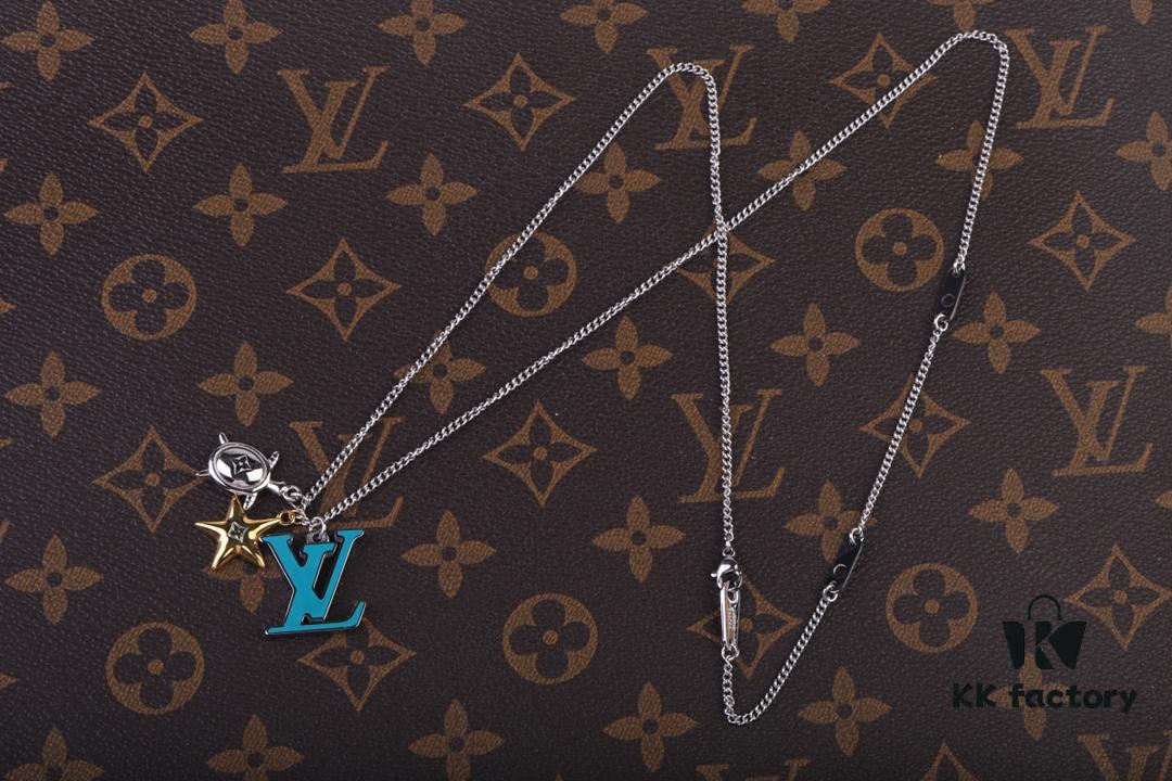 Louis Vuitton Aquatics Enamel Starfish and Turtle Necklace