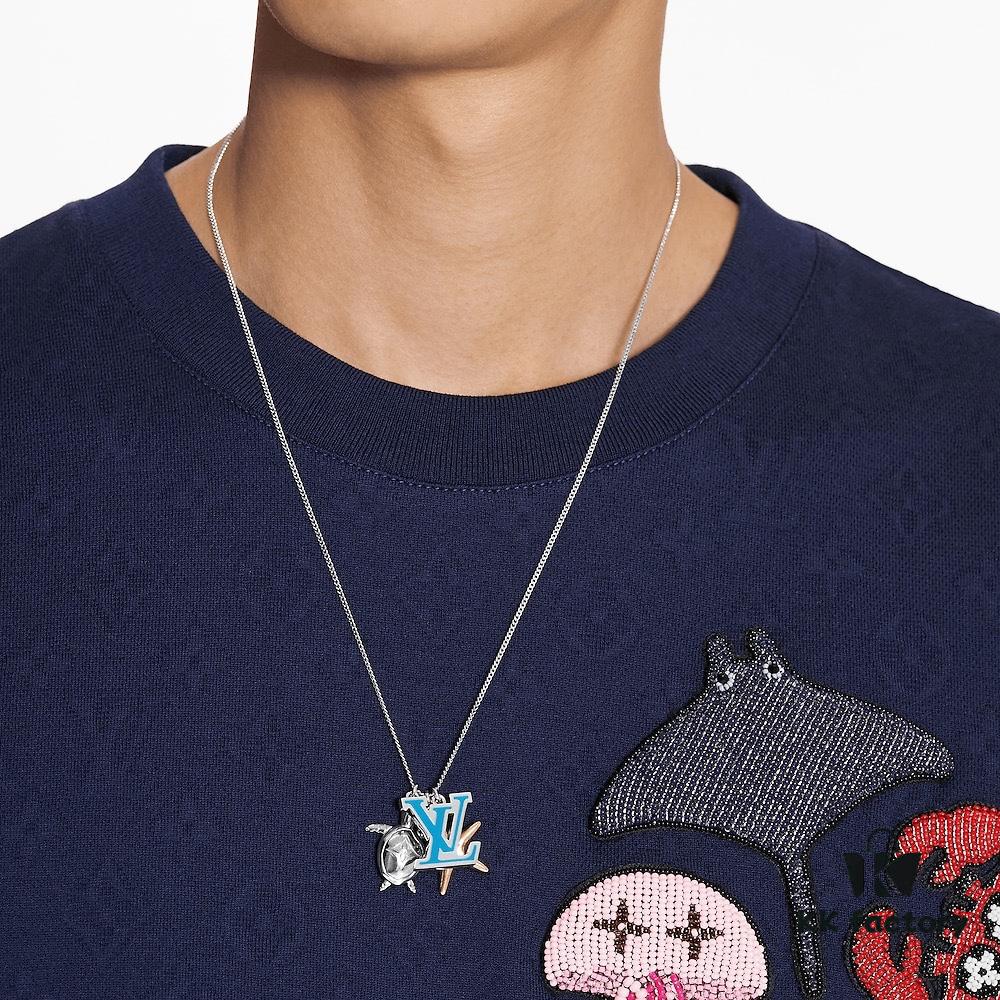 Louis Vuitton Aquatics Enamel Starfish and Turtle Necklace