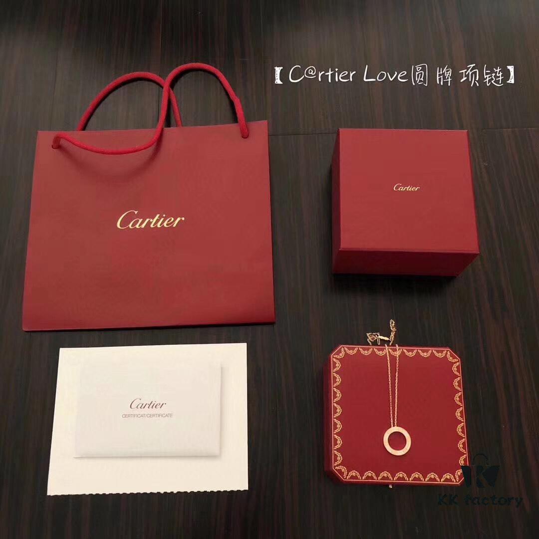 Cartier LOVE Round Pendant Necklace