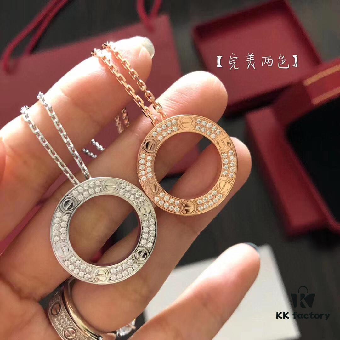 Cartier LOVE Round Pendant Necklace