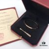 Top-Tier Purchased from Official Website: Cartier LOVE Bracelet Narrow Edition, 18K Rose/White Gold Plated Imported Substrate, High-End Custom Design Without Diamonds, Screw Bracelet