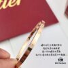 Top-Tier Purchased from Official Website: Cartier LOVE Bracelet Narrow Edition, 18K Rose/White Gold Plated Imported Substrate, High-End Custom Design Without Diamonds, Screw Bracelet