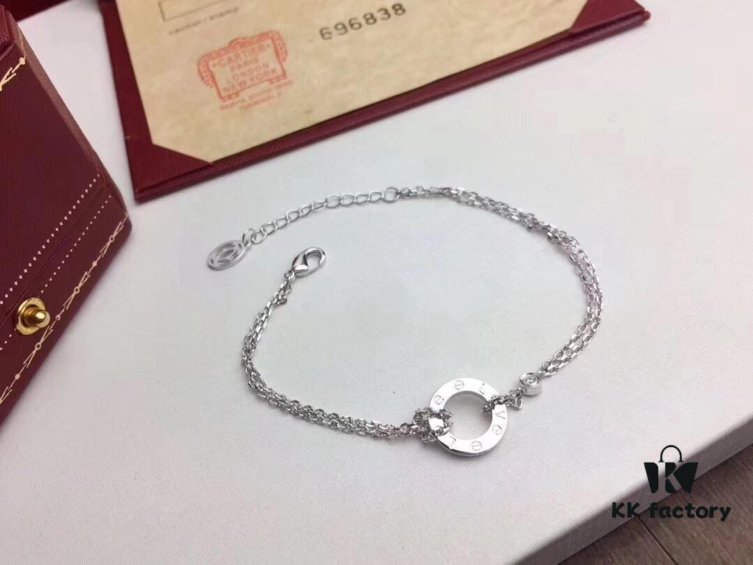 Cartier LOVE Classic Small Round Double Layer Bracelet