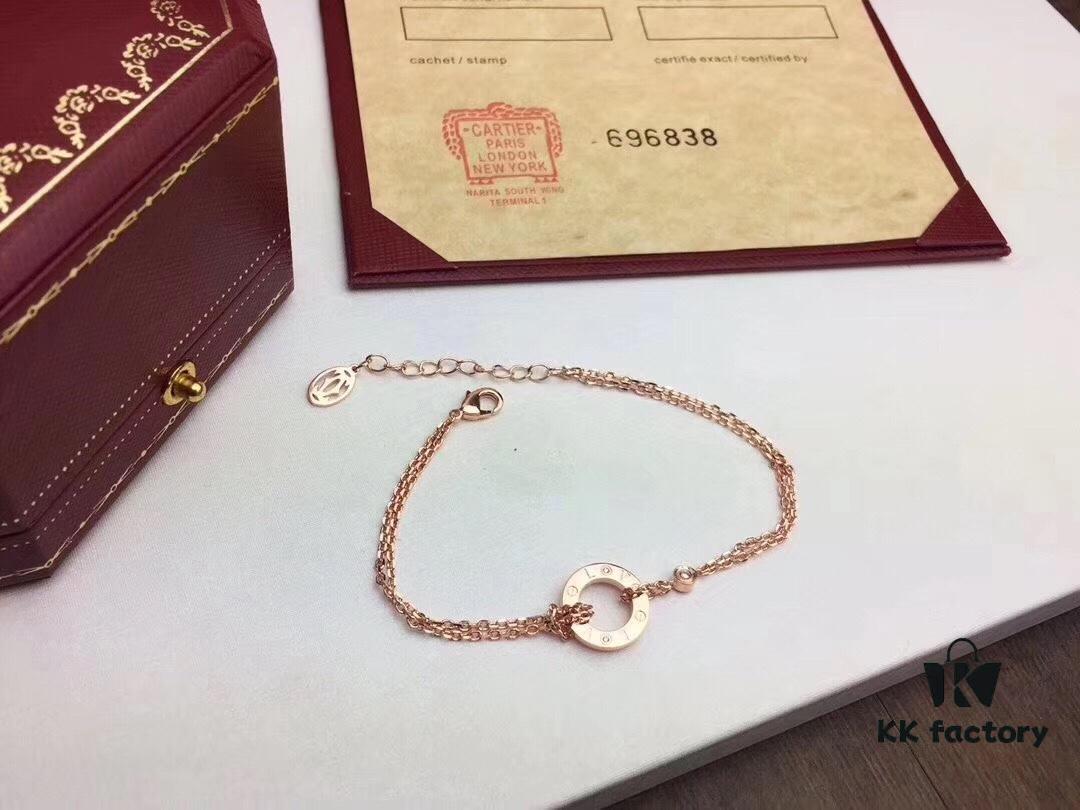 Cartier LOVE Classic Small Round Double Layer Bracelet