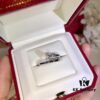 Solid 925 Cartier Nail Single Wrap Diamond Ring