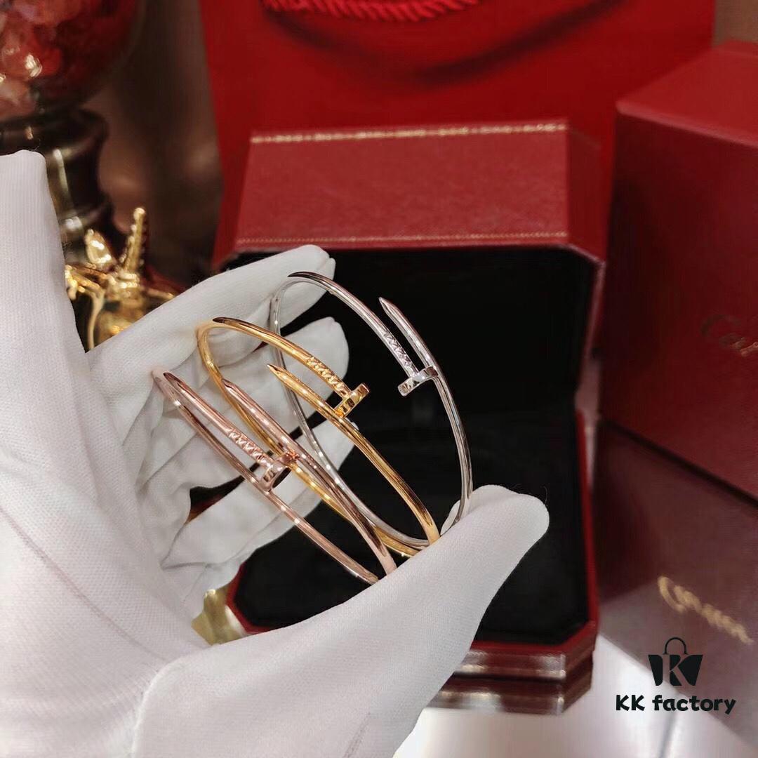 Sterling Silver Counter New Arrival Slim Version Cartier Juste un Clou Bracelet