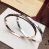 Top-Tier Purchased Cartier Love Bracelet – Newly Released Slim Design, 18K Rose/White Gold Plated, Imported High-Quality Alloy, Screw-Style Bracelet Without Diamonds