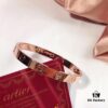 Top-Tier Cartier Love Bracelet Narrow Version with Screw Design, Heavyweight Recommendation, Proxy Purchase Edition with Screwdriver, Rose Gold Plated 925 Sterling Silver Micro-Inlay Craftsmanship