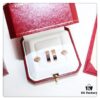 Cartier Love Earrings Studs, Rose Gold, White Gold, Yellow Gold, Original Saucer Backs, German Imported Silver with Thick Gold Plating