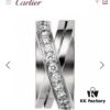Hot Sale Celebrity Fashion Icon Same Style Cartier Etincelle De Series Cross Diamond Ring German Imported 925 Sterling Silver Micro-Pave High-Carbon Diamonds 1:1 Craftsmanship Original Logo Extremely Eye-Catching Super Bling