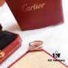 Cartier 2020 New Arrival Cross Three-Row Diamond Ring, a Timeless Design, Simple and Elegant, Versatile and Sophisticated, Crafted with Premium German Imported S925 Sterling Silver Plated with Thick Gold