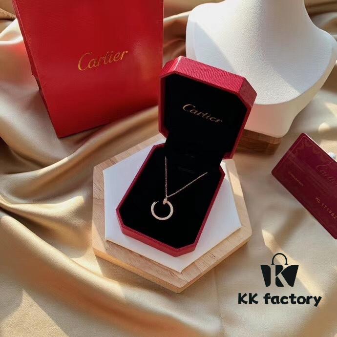 Cartier Juste un Clou Nail Necklace in 925 Silver with Heavy Plating of 18K Rose Gold