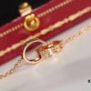 Cartier Love Series Dual-Tone Necklace, Custom Italian Chain, High-Density Craftsmanship