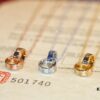 Classic Bestseller CARTIER Love Series Double Ring Necklace CNC Precision Crafted Plated Gold Tone