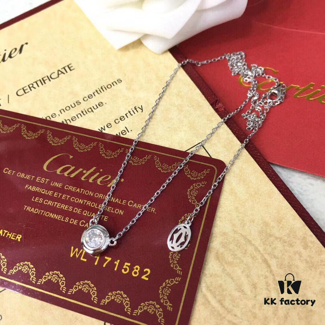 Hot Selling Cartier-inspired Little Bubble Necklace, Classic Bestseller, Simple and Elegant, Must-have Fresh and Stylish Daily Accessory, S925 Sterling Silver with White Gold and Rose Gold Plating
