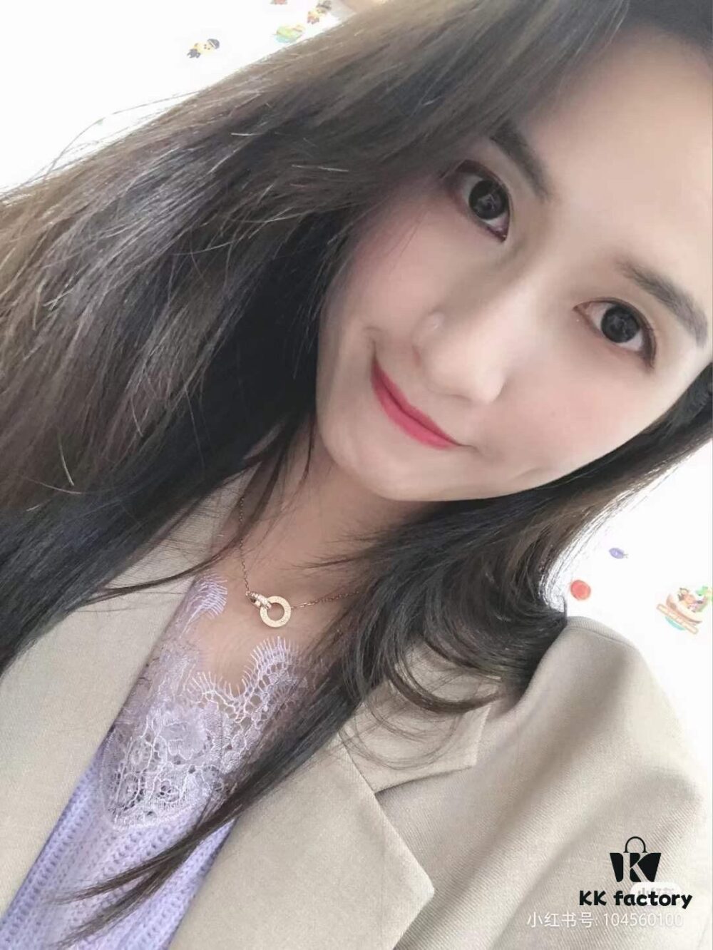 New Arrival 💗 Cartier Rose Gold Double Ring Full Diamond Round Pendant Necklace