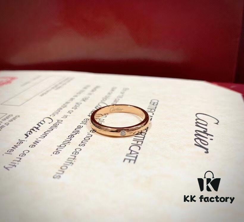 Cartier Solitaire 1895 Eternal Collection Couple Rings (Proxy Purchase Level, Distinct Version, Free to Compare) – Currently Sold at Official Counters, 'A Promise of Happiness, Redeemed for a Lifetime'