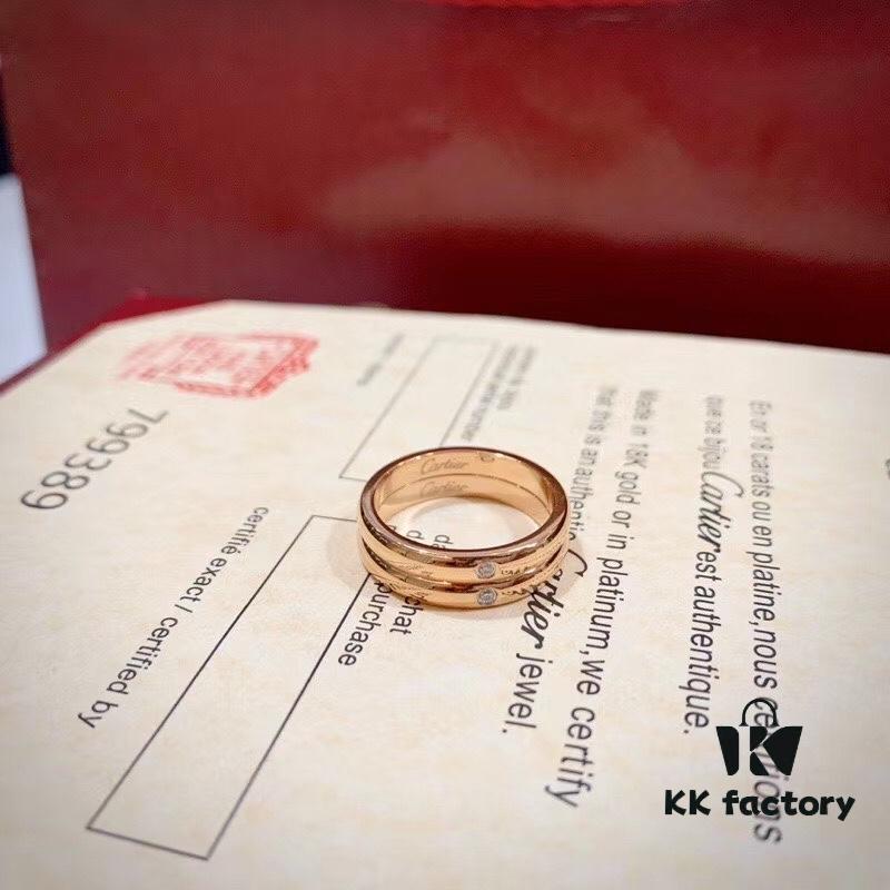 Cartier Solitaire 1895 Eternal Collection Couple Rings (Proxy Purchase Level, Distinct Version, Free to Compare) – Currently Sold at Official Counters, 'A Promise of Happiness, Redeemed for a Lifetime'