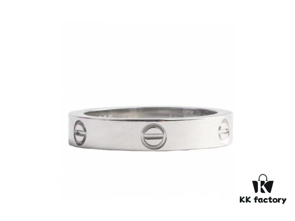 Cartier Screw Ring Pair, Diamond-Free Design, CMC Craftsmanship, Simple and Stylish, Timeless Classic