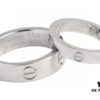 Cartier Screw Ring Pair, Diamond-Free Design, CMC Craftsmanship, Simple and Stylish, Timeless Classic