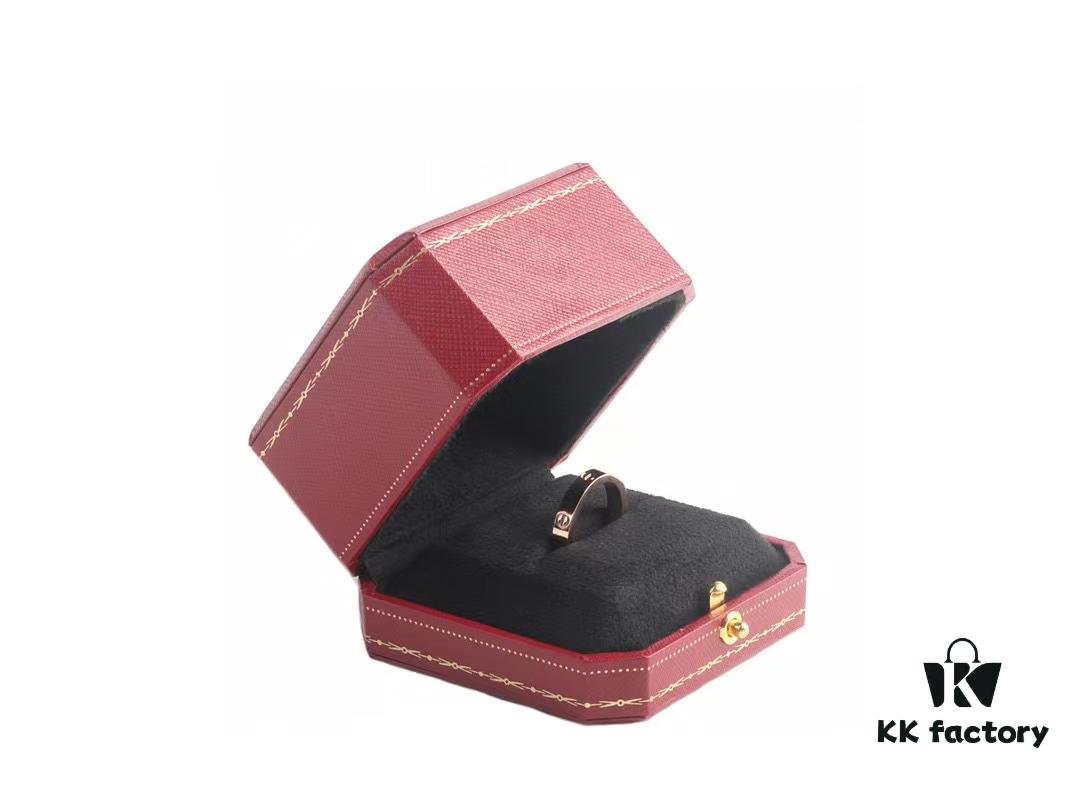 Cartier Screw Ring Pair Without Diamonds, CMC Craftsmanship, Simple and Stylish, Timeless Classic Design