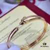 New Arrival V Gold Plated 18K Mimetic Gold CNC Hand-Set Diamond Cartier Thin Smooth Leopard Bangle, Ultra Thick and Imposing Leopard Design, Unisex Couple Bracelet