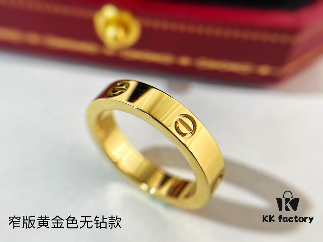 Available in three colors: gold, rose gold, and silver; with or without diamonds, wide or narrow style; sizes 5 through 11