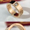 Cartier Classic Love Series Ring in Rose Gold, White Gold, Yellow Gold with Diamond or Without, Wide and Narrow Width Options