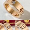 Cartier Classic Love Series Ring in Rose Gold, White Gold, Yellow Gold with Diamond or Without, Wide and Narrow Width Options