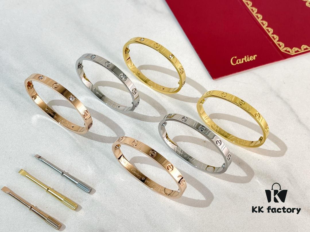 Cartier Classic Love Series Bracelet, Customizable with Laser Engraving